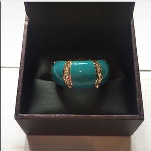 Turquoise Diamond Ring